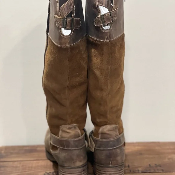 Bos & Co naturally distressed leather riding boots - Picture 4 of 8